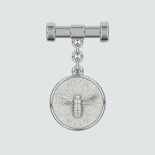 Bee Silver Amulet Charm