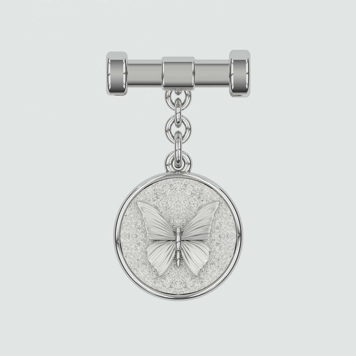 Butterfly Silver Amulet Charm