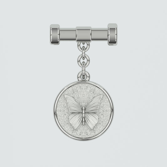Butterfly Silver Amulet Charm