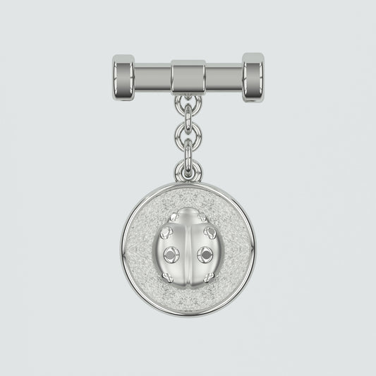 Ladybird Silver Amulet Charm