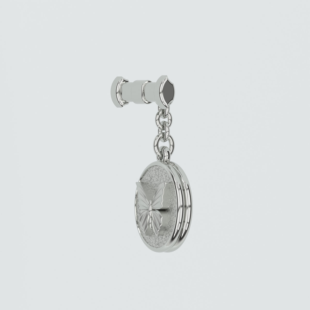 Butterfly Silver Amulet Charm